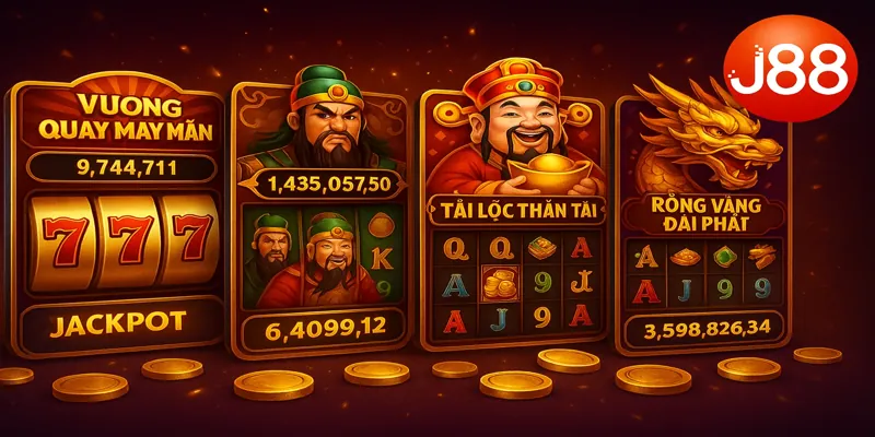 Kho game tại J88 được chia theo chủ đề, giúp người chơi dễ chọn lựa game yêu thích