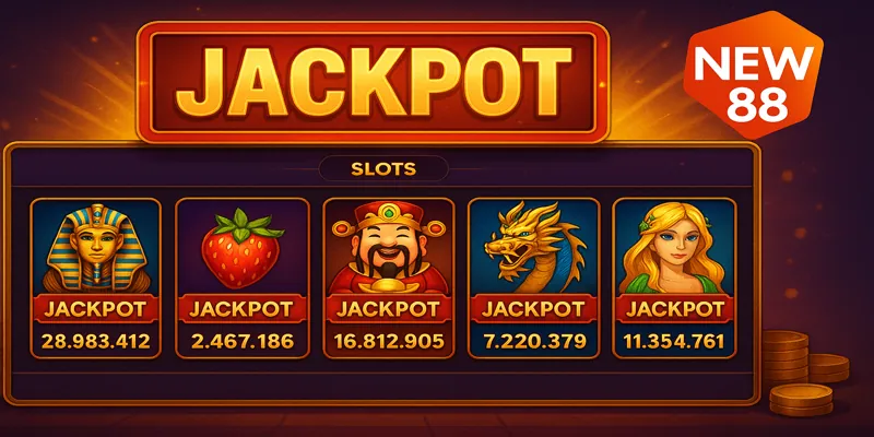 Hệ thống slot tại New88 cập nhật realtime, giúp người chơi nắm bắt cơ hội nổ hũ hiệu quả