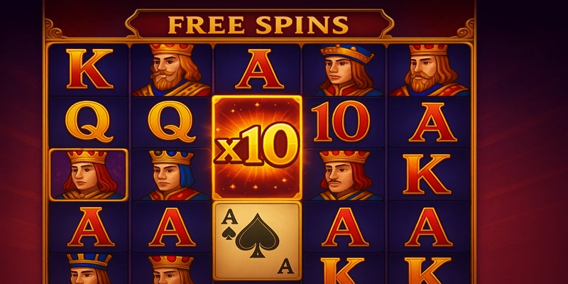 Free Spins với đòn nhân thưởng siêu đã