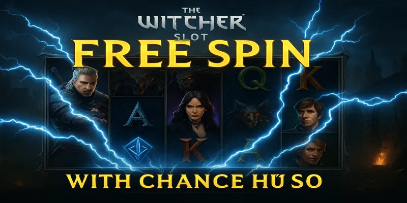 Hình ảnh giao diện chính của The Witcher Slot với phong cách fantasy đặc trưng.